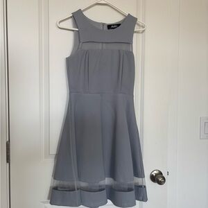 Lulu's Chic Gray Sleeveless Mini Dress